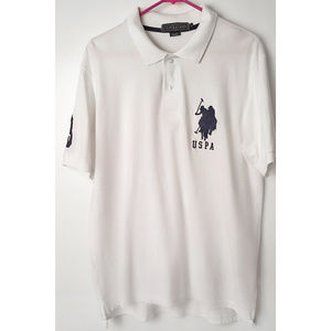 U S P A   U.S. POLO ASSN. POLO SHIRT white/ Large